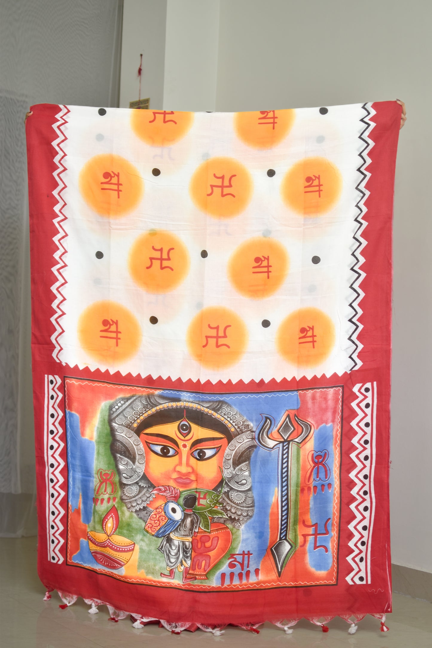 Maa Durga Pujor Saree Dhaki