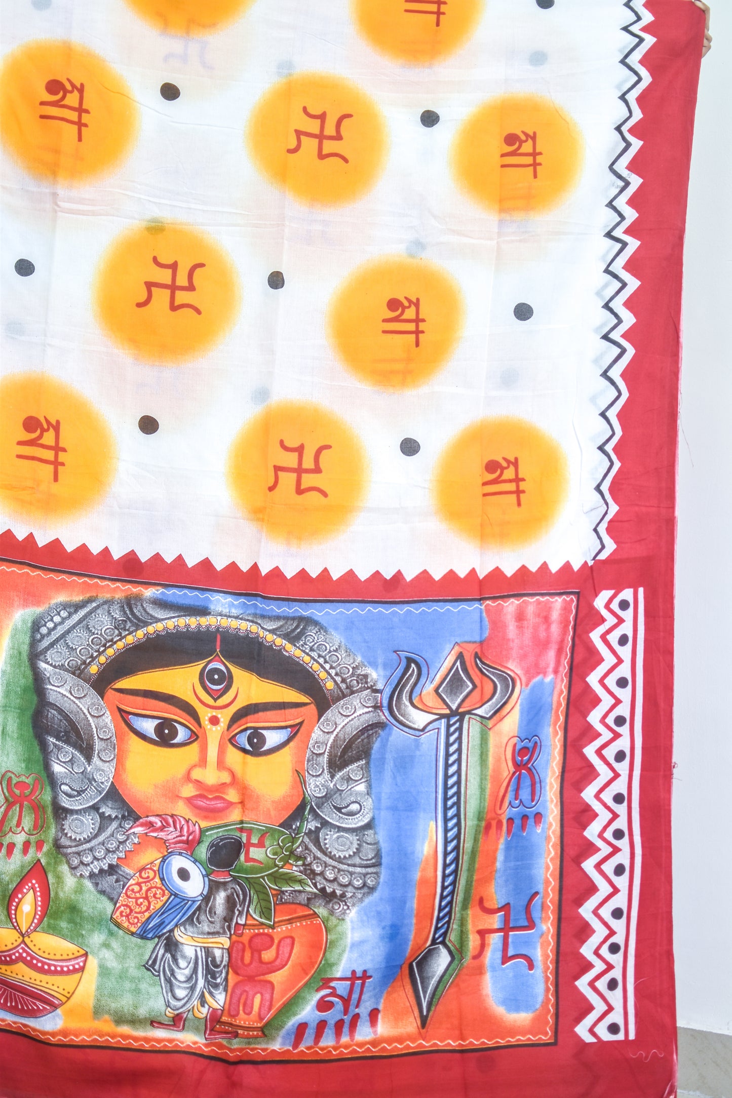 Maa Durga Pujor Saree Dhaki