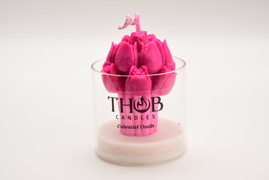 THOB Candles | Celestial Oudh | Handpoured Soy Wax Scented Candle | Deep Oudh & Sandalwood | Luxury Scented Candle for Gifting & Meditation