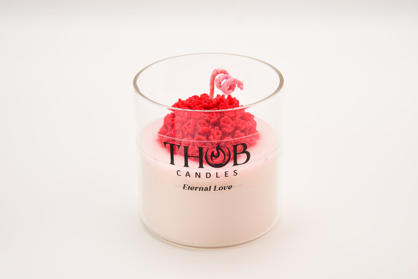 THOB Candles | Eternal Love | Handpoured Soy Wax Scented Candle | Romantic Rose & Vanilla | Long-Lasting Premium Candle for Gifting & Home Décor