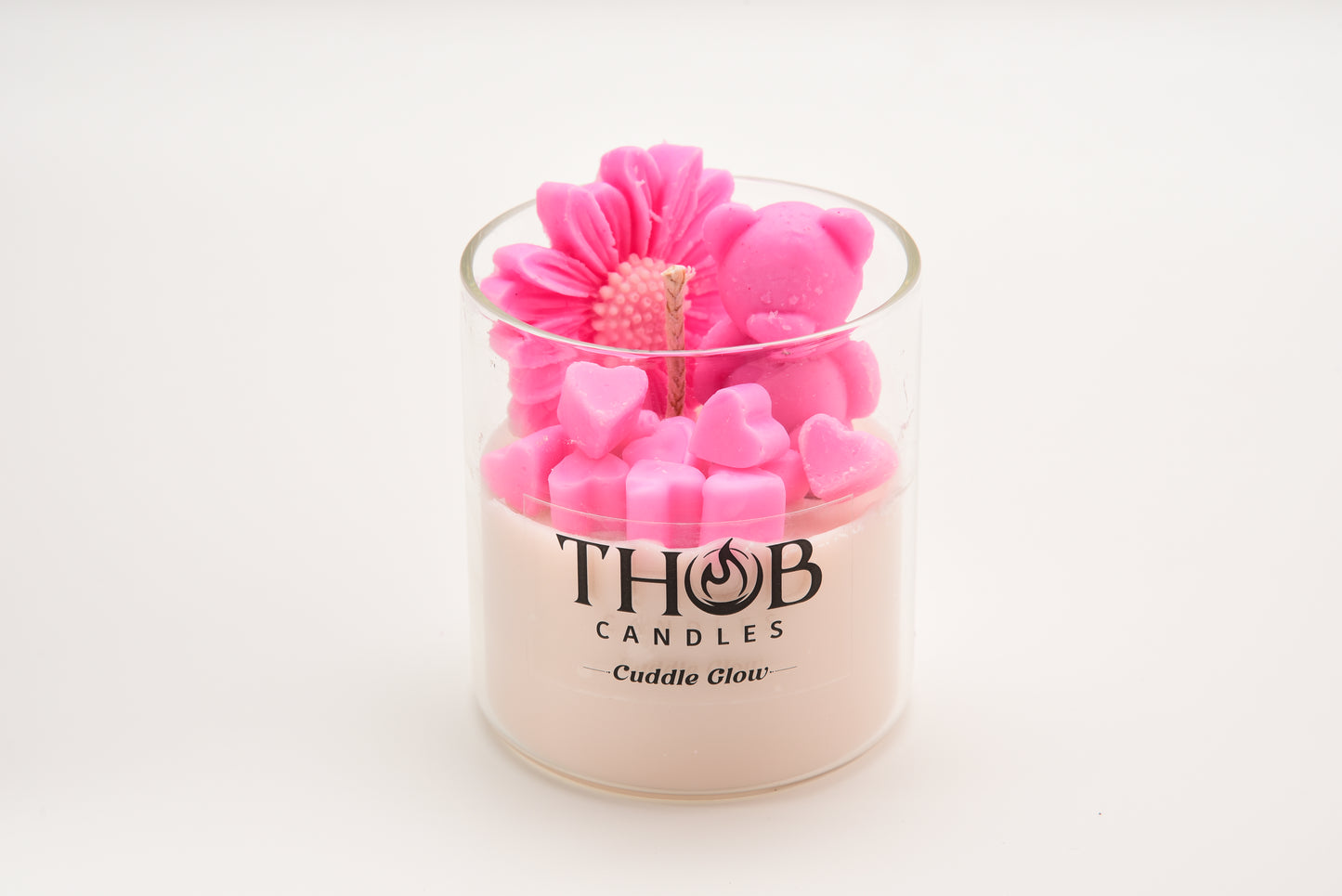 THOB Candles | Cuddle Glow | Hand poured Soy Wax Scented Candle | Warm Amber & Musk | Cozy Home Fragrance for Relaxation & Gifting