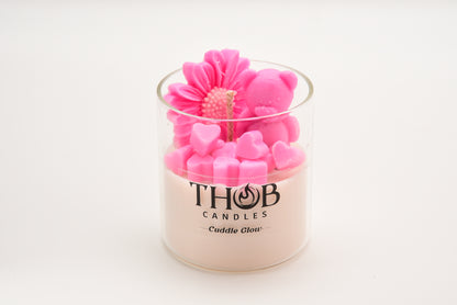 THOB Candles | Cuddle Glow | Hand poured Soy Wax Scented Candle | Warm Amber & Musk | Cozy Home Fragrance for Relaxation & Gifting