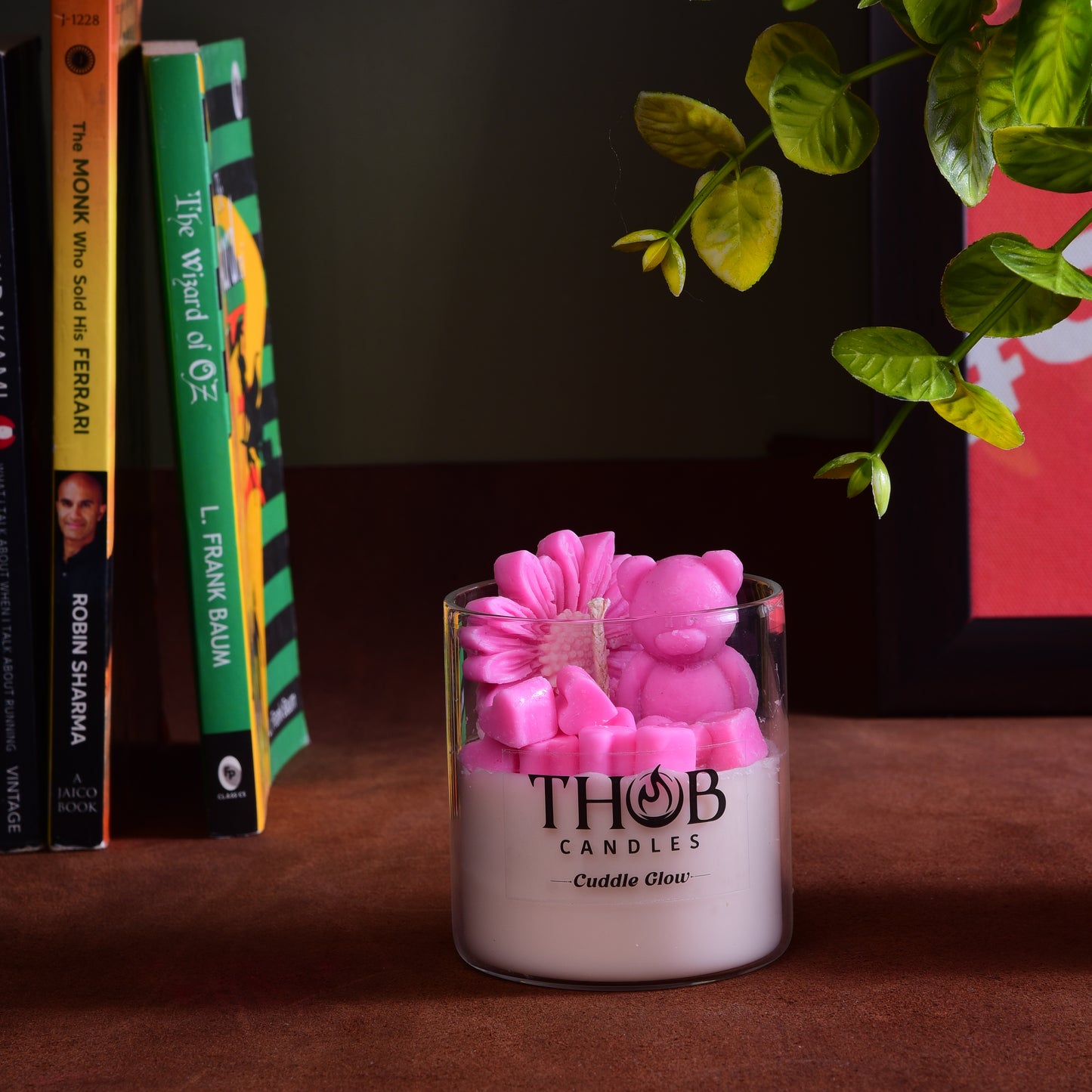 THOB Candles | Cuddle Glow | Hand poured Soy Wax Scented Candle | Warm Amber & Musk | Cozy Home Fragrance for Relaxation & Gifting
