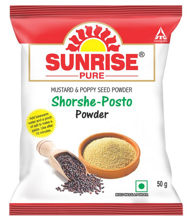 Sunrise Shorsho Posto Powder 150g ( 50g x Pack of 3) – KVD Collection