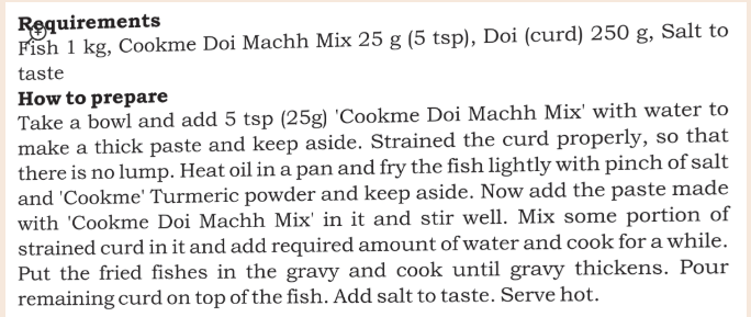 Cookme Doi Machh Mix 50g