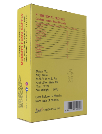 MFS Rajbhogs Calcium Lactate 100gm