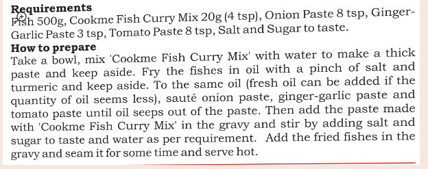 Fish Curry Masala 50g