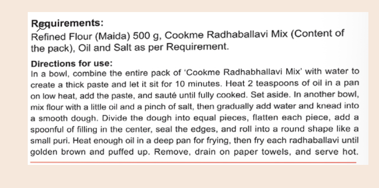 Cookme Radhaballavi-Mix 100g