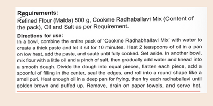 Cookme Radhaballavi-Mix 100g