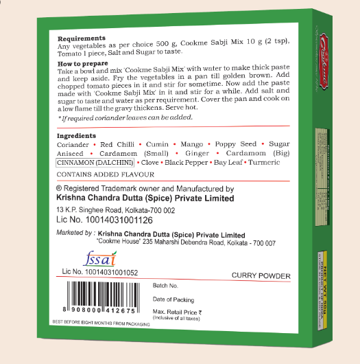 Cookme Sabji Masala 50g