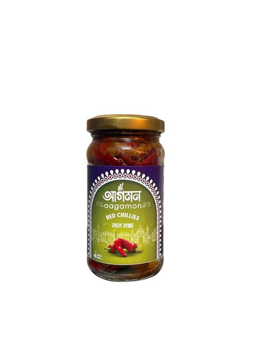 Aagamon Lal Lanka Achar | Stuffed Red Chili Pickle | 250g